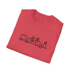 Bicycle on heartbeat line T-Shirt